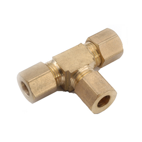 Compression Fitting, Tee, 3/8-In.