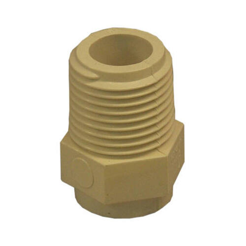 CPVC Male Pipe Thread Adapter, 0.5-In.