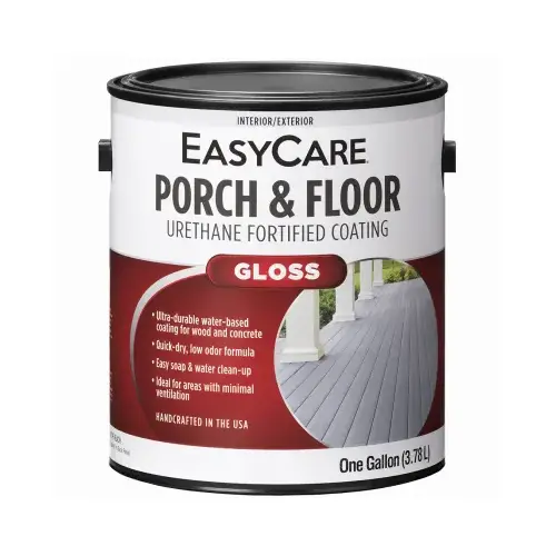 Exterior Gloss Porch & Floor Coating, Urethane Fortified, Dark Gray, 1-Gallon - pack of 2