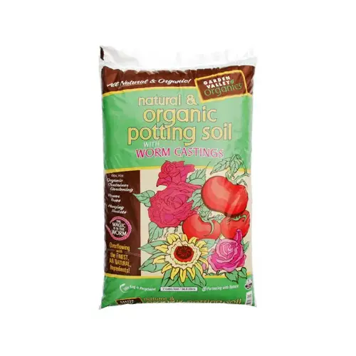 REXIUS FOREST BY-PRODUCTS 0782GVW Natural & Organic Potting Soil with Worm Castings, 2-Cu. Ft.