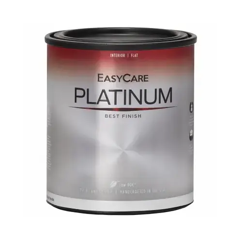 Platinum Interior Paint & Primer + Stain Blocker, Neutral Base Flat Latex, Qt.