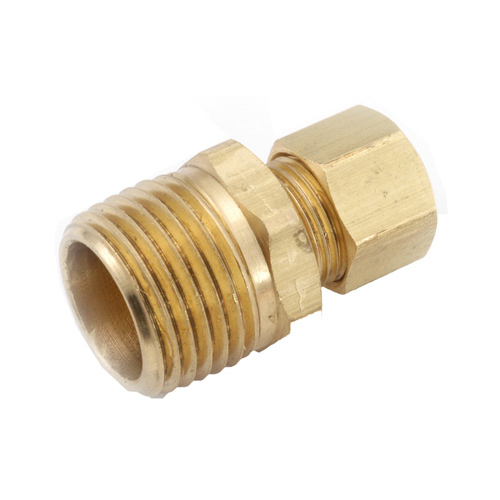 Compression Fitting, Connector, Lead-Free, 1/2 Compression x 1/2-In. MPT