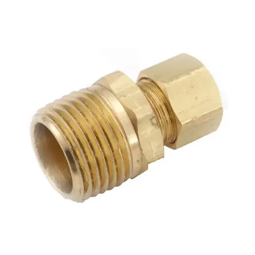 Brass Compression Connector, Lead-Free, 5/16 x 1/4-In. MPT