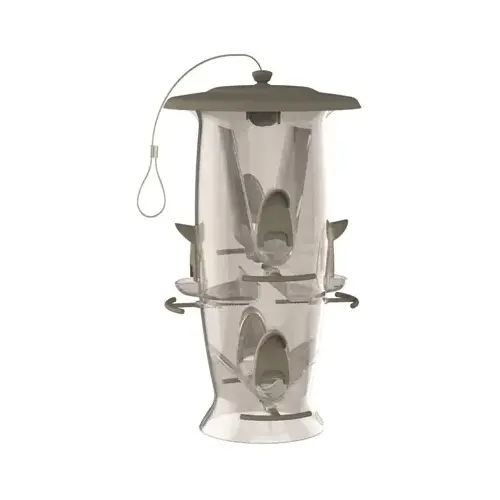 Abundance Songbird Feeder, 6-Lb. Capacity Gray