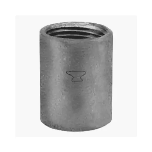 ASC 8700158051 Black Pipe Coupling, Wrot Steel, 1/2-In.