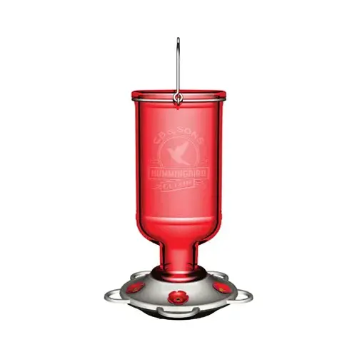 Elixir Hummingbird Feeder, 13-oz. Capacity Red/Bronze