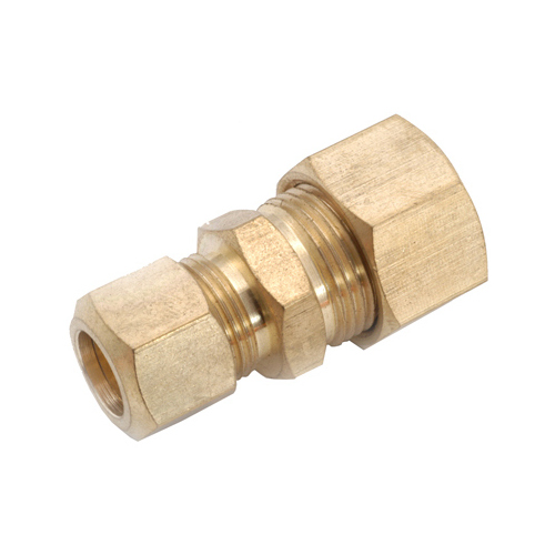 Brass Compression Reducing Union, Lead-Free, 5/8 x 1/2-In.