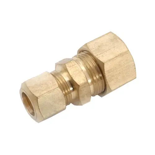 Brass Compression Reducing Union, Lead-Free, 5/8 x 3/8-In.