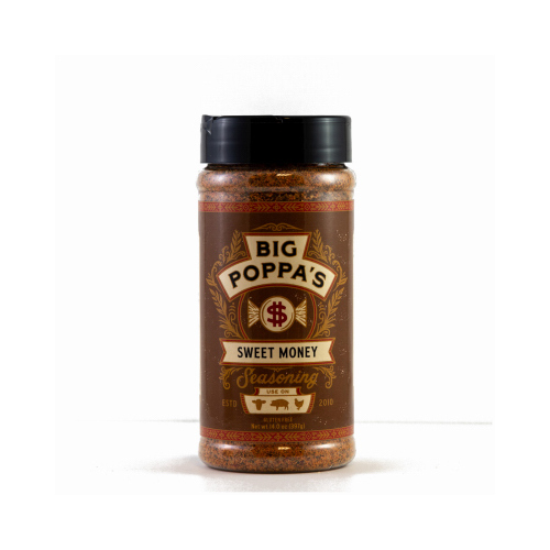 Big Poppa's BBQ Rub, Sweet Money Flavor, 14 oz Shaker