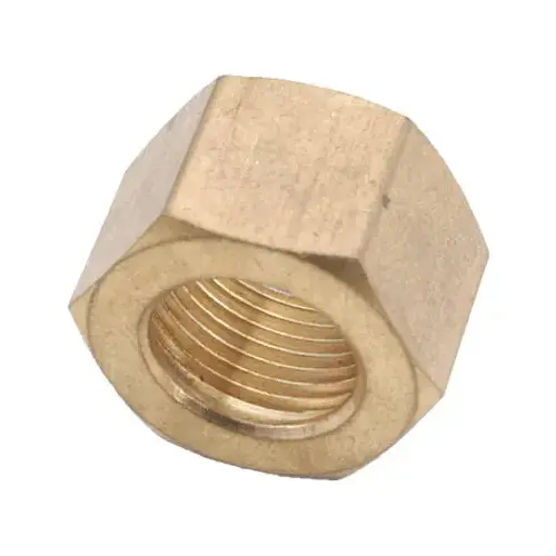 Brass Compression Nut, Lead-Free, 1/8-In. - pack of 10