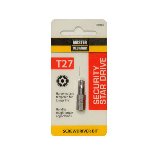 Torx Security Bit, TX27, 1-In.