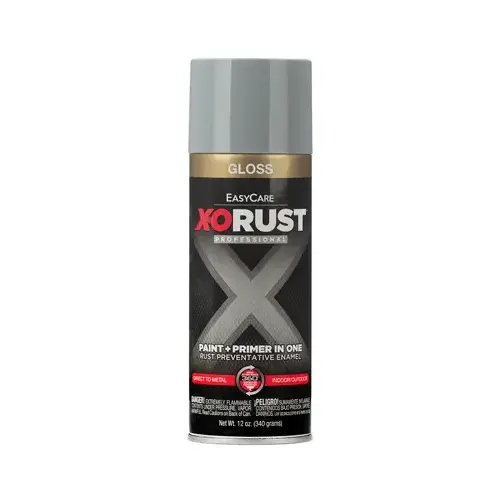 Anti-Rust Enamel Spray Paint & Primer, Machinery Gray Gloss, 12-oz.