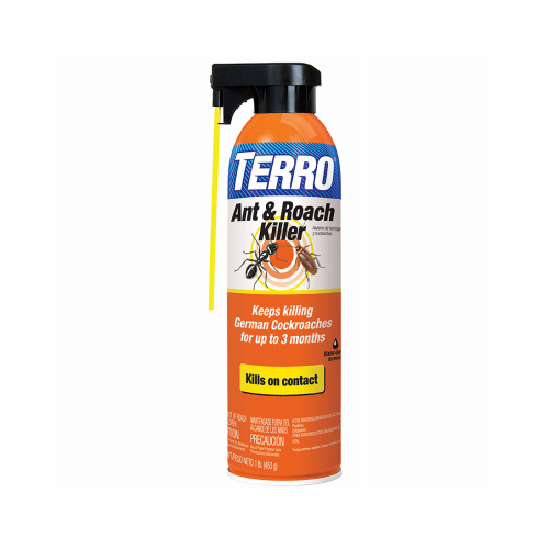 TERRO T540-XCP6 Ant and Roach Killer, Liquid, Spray Application, Indoor, Outdoor, 16 oz Aerosol Can - pack of 6