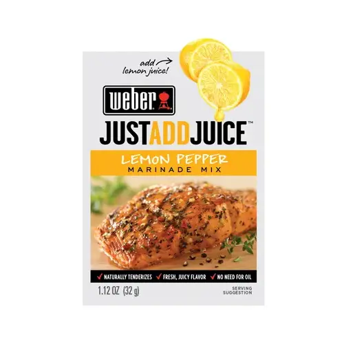 Marinade Mix, Just Add Juice, Lemon Pepper, 1.12-oz. - pack of 12