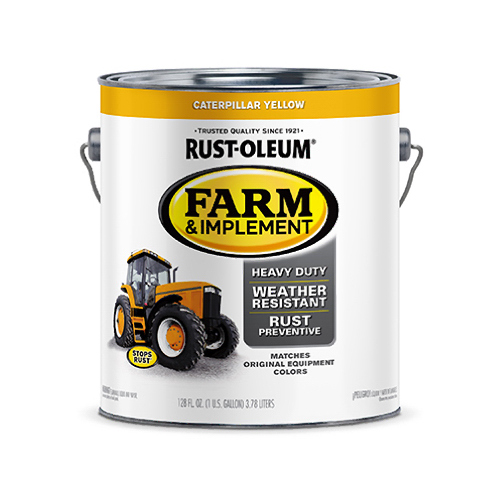 Rust-Oleum 280179-XCP2 Specialty Farm Equipment Enamel Paint, Caterpillar Bright Yellow, 1-Gallon - pack of 2