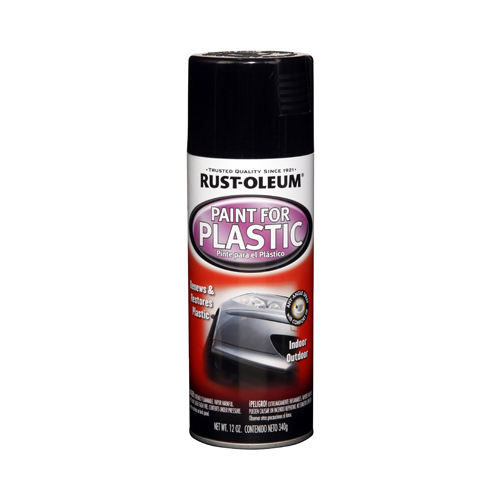 Spray Paint For Plastic, Black, 11-oz. - pack of 6