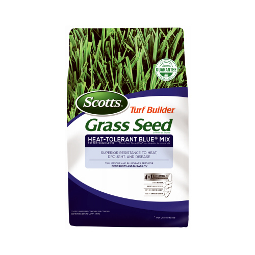 Scotts 18308 Turf Builder Grass Seed HeatTolerant Blue Mix for Tall