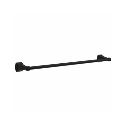 Flynn Towel Bar, Matte Black, 24 In.