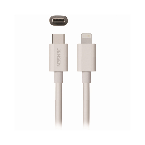 6' WHT USB C LGT Cable