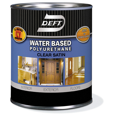 DEFT/PPG ARCHITECTURAL FIN DFT259/04 Polyurethane, Satin, Interior & Exterior, Water-Base, 1-Qt.