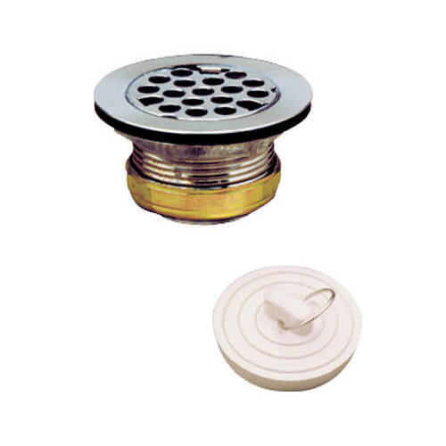 Keeney 879PC Master Duplex Strainer With Rubber Stopper, 2 - 2-1/2-In.