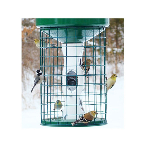 Caged Bird Feeder, 18-Lb. Capacity