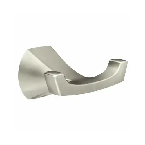 Moen MY8703BN Lindor Double Robe Hook, Spot Resist Brushed Nickel