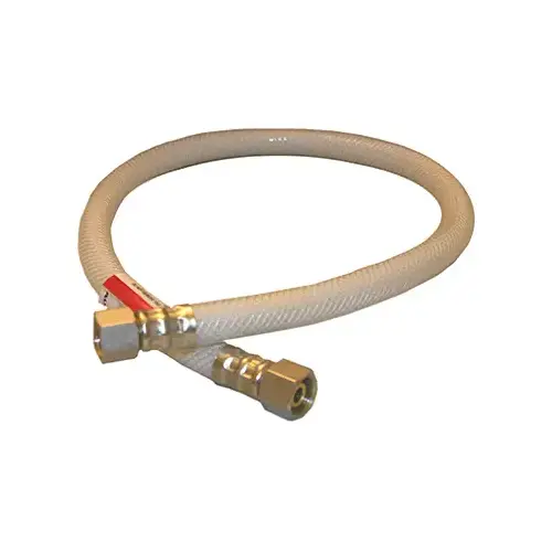 Appliance & Faucet Connector, Flexible Poly, 3/8 Compression x 3/8 Compression x 24-In.