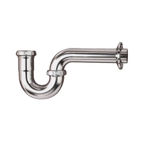 Keeney 305K PTrap Drain Pipe, Chrome Plated, 17Ga., 11/2 x 11/2In.