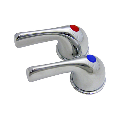 Universal, Chrome, Lever, Hot & Cold Handles, Pr.