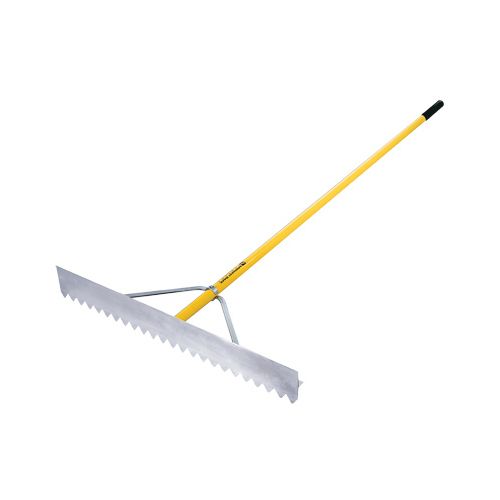 Asphalt Lute Rake, Aluminum, 36-In., 82-In. Handle