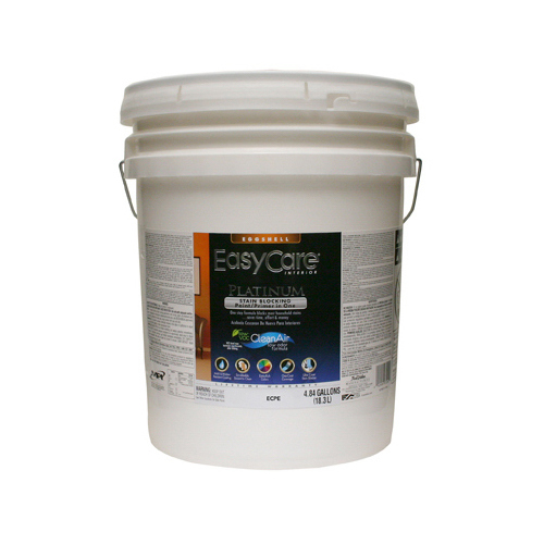 Platinum Interior Paint & Primer + Stain Blocker, Eggshell Tint Base Latex, 5 Gallons