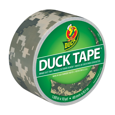 Shurtech Brands 1388825 Duct Tape, Digital Camo Print, 1.88-Inch x 10 Yds.