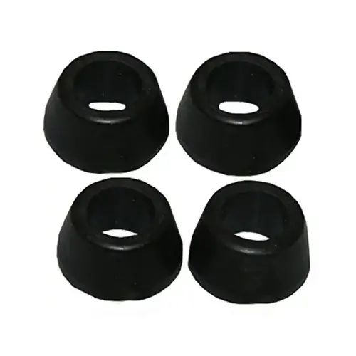 Stepped Cone Washer, #9 Rubber, 3/8-In. OD Tube - pack of 4