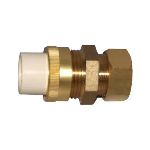 Pipe Fitting, Compression Union, 1/2-In. Slip x Brass