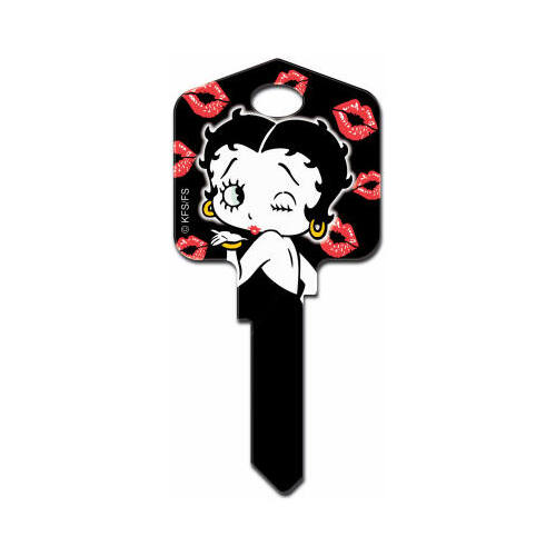 Painted Key Blank, Betty Boop & Kisses - pack of 5