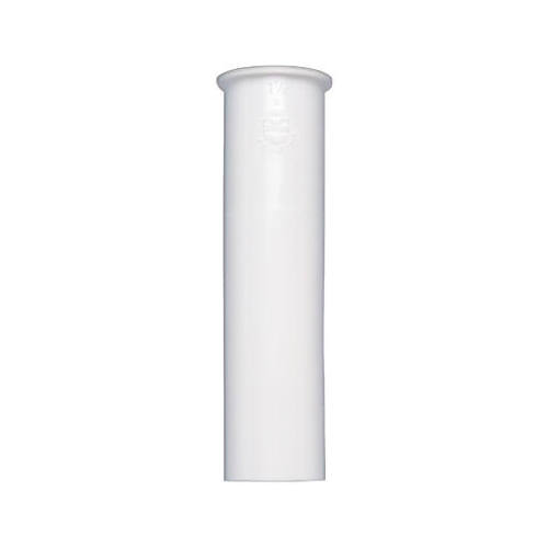 Sink Tail Piece, White Plastic, 1-1/2 x 6-In.