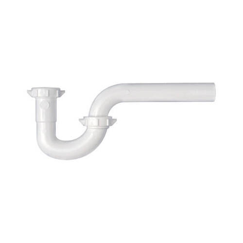 P-Trap, White Plastic, 1-1/2 x 1-1/2-In. or 1-1/2 x 1-1/4-In.