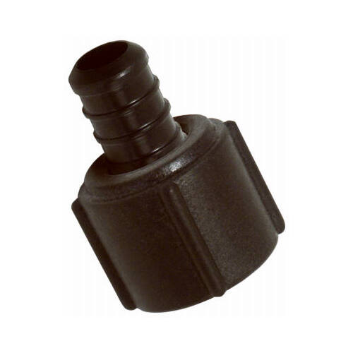 SharkBite UP526A Pipe Fitting, Poly Pex Straight Adapter, 1/2In.