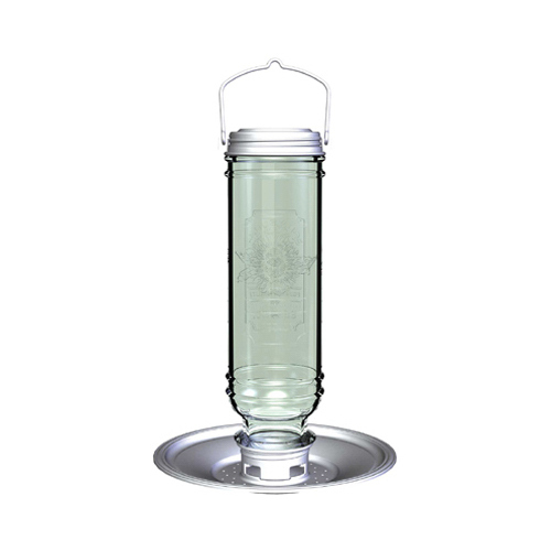 Classic Brands 28 Songbird & Finch Feeder, Vintage, Glass & Pewter, 1.4-Lb. Capacity