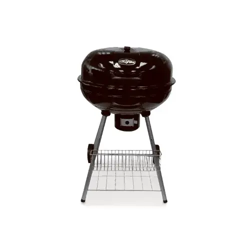 FNW/FERGUSON CBC22043M Charcoal Kettle Grill, Black Porcelain-Coated Bowl, 22 In.