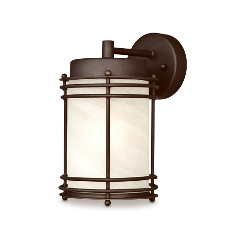 00 Parksville Wall Lantern, 120 V, 100 W, Incandescent, LED Lamp, Steel Fixture