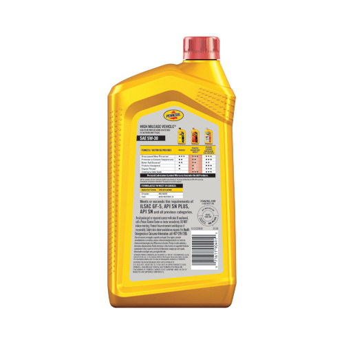 PENNZOIL 550022838 Motor Oil High Mileage Vehicle 5W-30 Synthetic Blend 1 qt