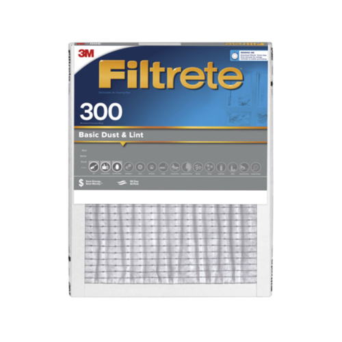 3M 302DC-6 Basic Dust & Lint Reduction Pleated Air Filter, 3 Months ...