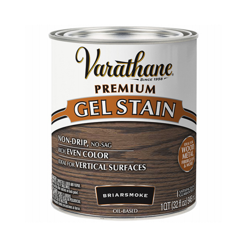 Varathane 358173 Premium Gel Stain, Briarsmoke, Liquid, 1 qt