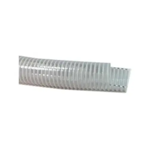 PVC Water Suction Hose, Style K, Clear, 2-In. x 100-Ft.