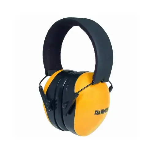 Radians DPG62-C Interceptor - Lightweight Folding Earmuff, 29 dB, Yellow, Over the Head
