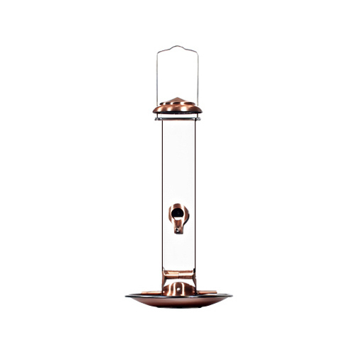 Copper Tube Bird Feeder, 16-1/2 Inch