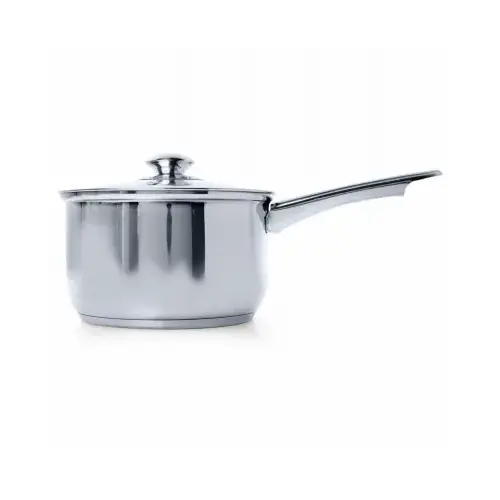 Pure Intentions Series Sauce Pan with Glass Lid, 2 qt Capacity, Stainless Steel, Polished