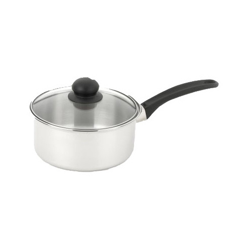 Saucepan, With Lid, Stainless Steel, 2-Qts.